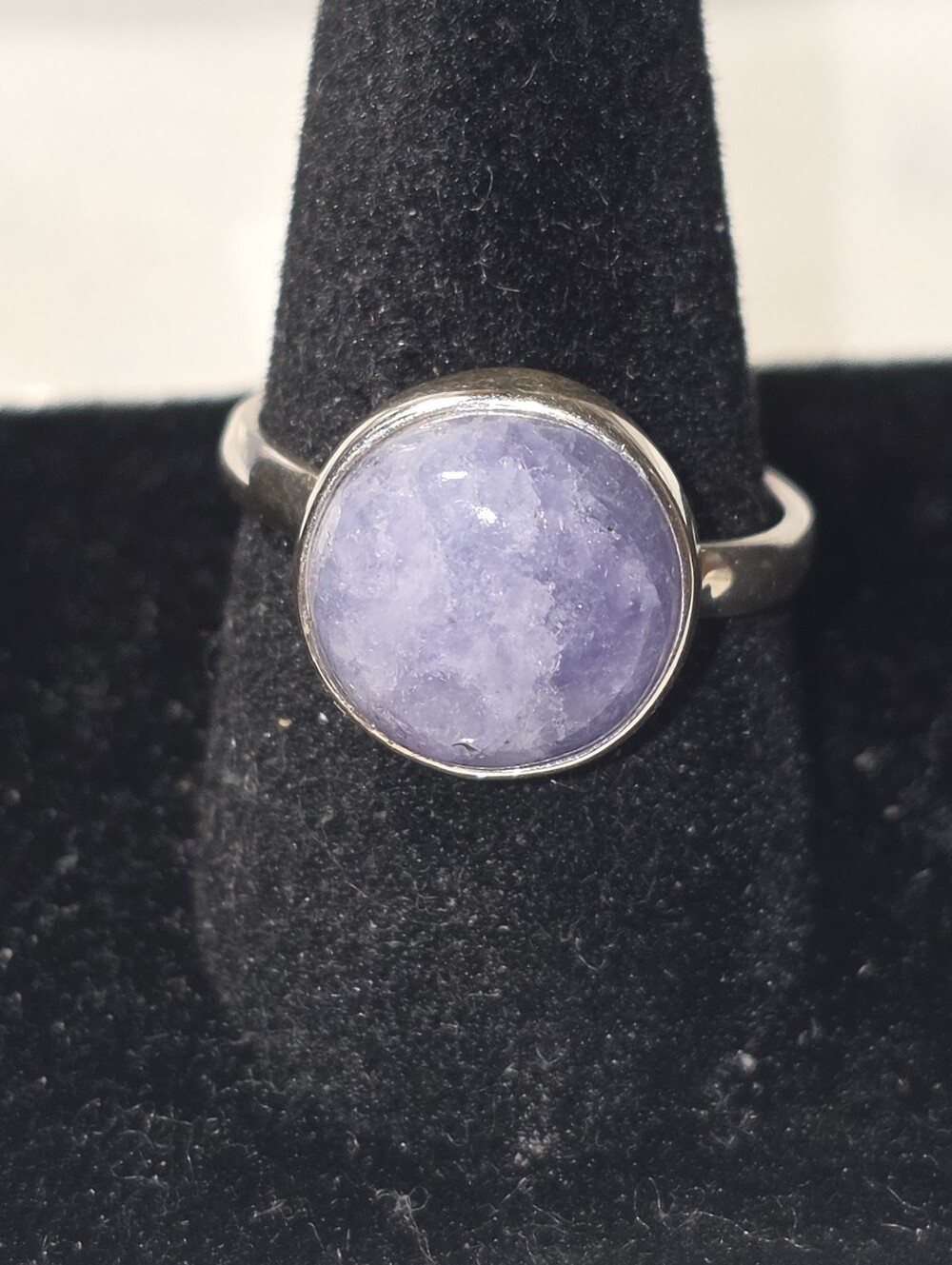 Lavender Hackmanite Stone Sterling Silver 925 Ring - Women Jewelry